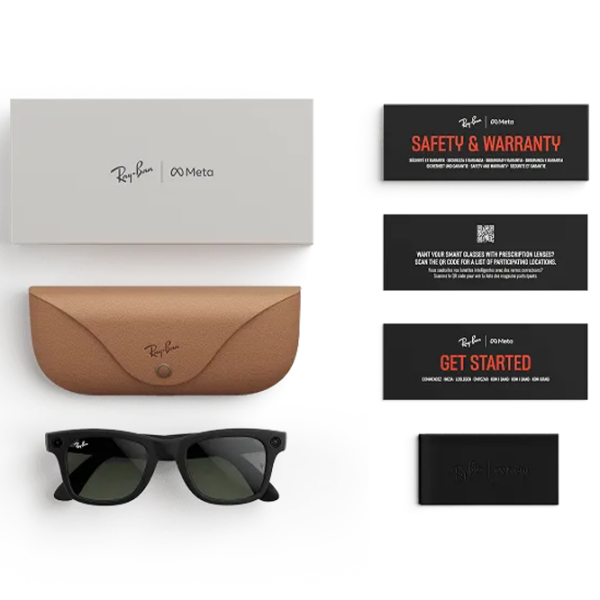 Ochelari smart Ray-Ban Meta Wayfarer Black  Fără fir / Green photo 6