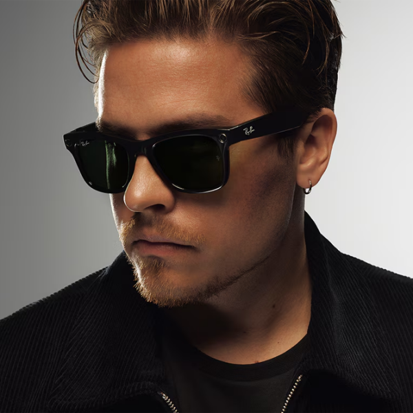 Ochelari smart Ray-Ban Meta Wayfarer Black  Fără fir / Dark green photo 2