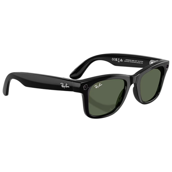 Ochelari smart Ray-Ban Meta Wayfarer Black  Fără fir / Dark green photo 4