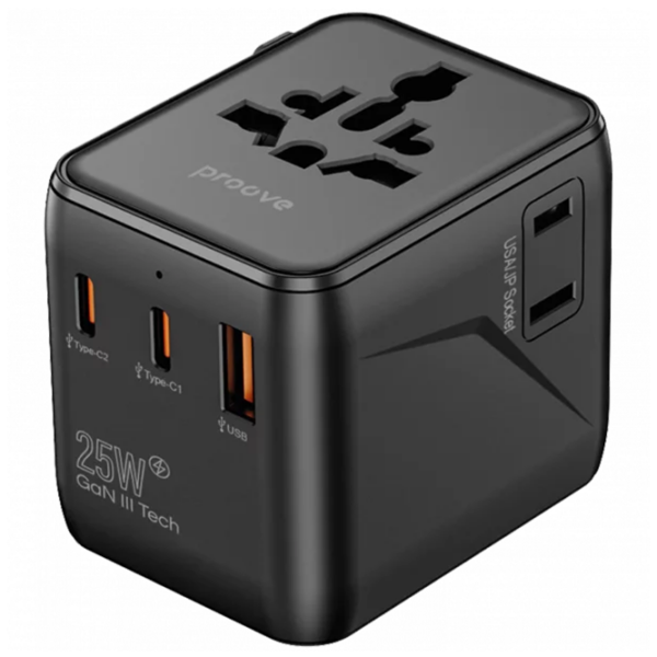 Încărcător de rețea Proove Trip (25 W) Black 3 A / Black photo 1