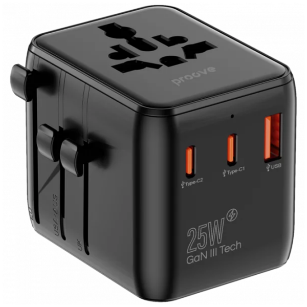 Încărcător de rețea Proove Trip (25 W) Black 3 A / Black photo 2