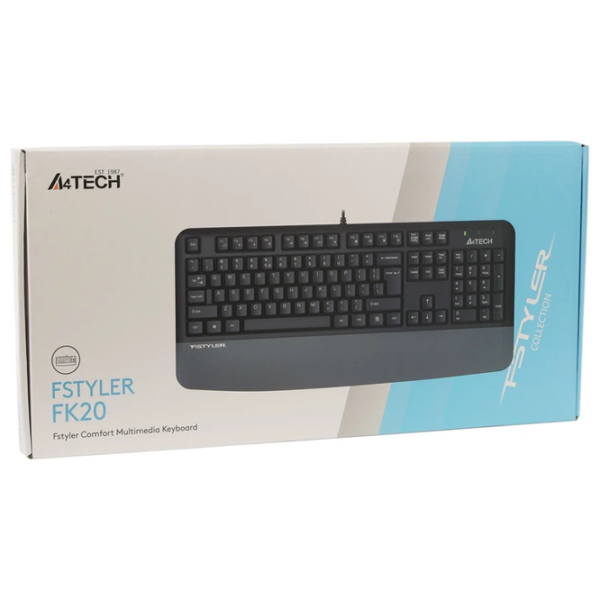 Клавиатура A4Tech FK20 Черный Для дома и офиса, Проводная photo 5