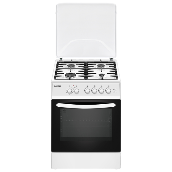 Плита Bauer TG 6640 WICTG Белый Тип плиты: Газовая, 80 л, Тип духовки: Газовая photo 1
