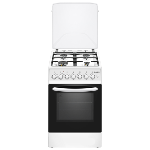 Плита Bauer TE 5640 WICTT Белый Тип плиты: Газовая, 58 л, Тип духовки: Газовая photo 1