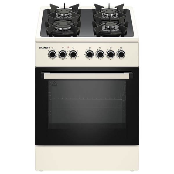 Плита Bauer TE 6650 BEITTF Бежевый Тип плиты: Газовая, 70 л, Тип духовки: Электрическая photo 1