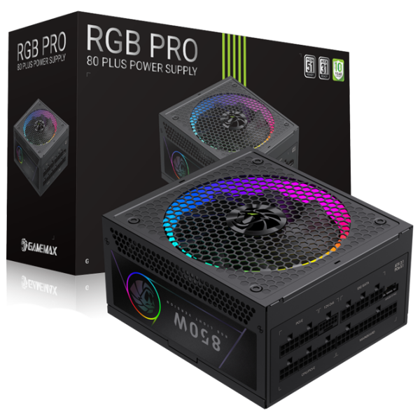 Блок питания Gamemax RGB PRO 850G 850 Вт Черный  photo 10