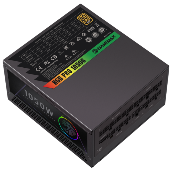 Блок питания Gamemax RGB PRO 1050G 1050 Вт Черный  photo 2