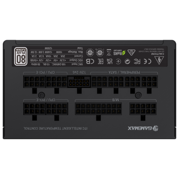 Блок питания Gamemax GX PRO 1250G 1250 Вт Черный  photo 6