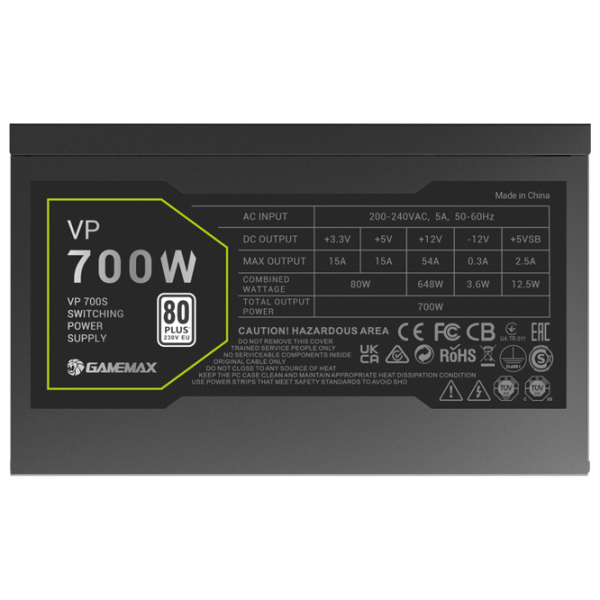 Блок питания Gamemax VP 700S 700 Вт Черный  photo 7