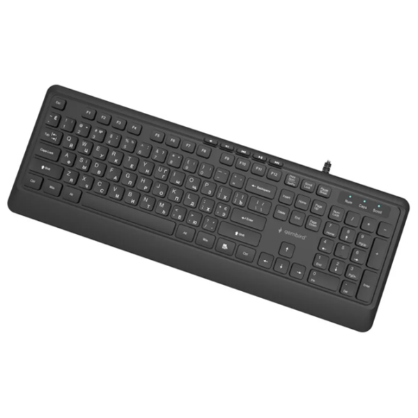 Tastatură Gembird KB-MCH-05-CYRL Black Home and Office, Cu fir photo 5