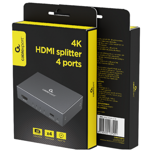 Адаптер Cablexpert DSP-HDMI4K-4P-01 Черный USB Type-C photo 3