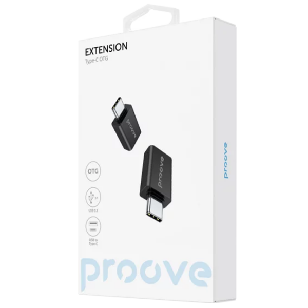 Adaptor Proove OTG Extension Black USB Type-C photo 3