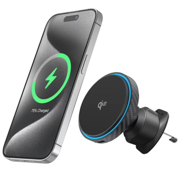Încărcător auto Proove Wireless Graphite Circle Qi2 (15 W) Black  / Black photo 2