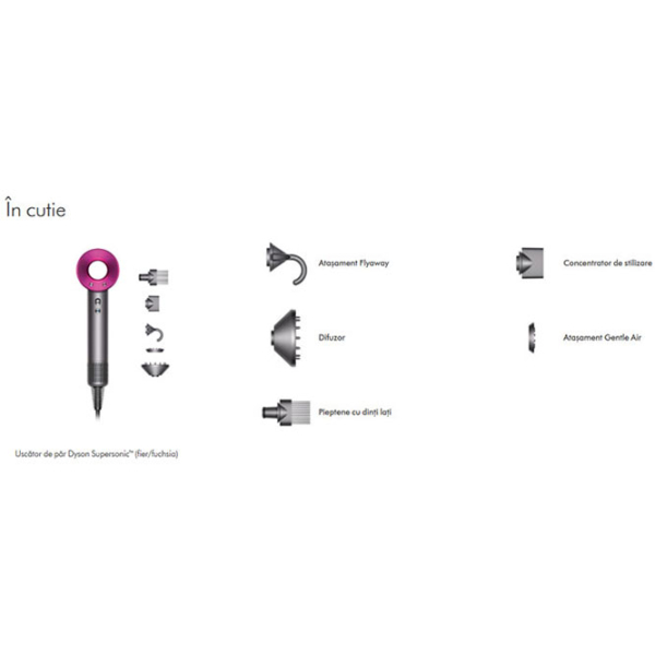 Uscător de păr Dyson HD07 Fuchsia  photo 2