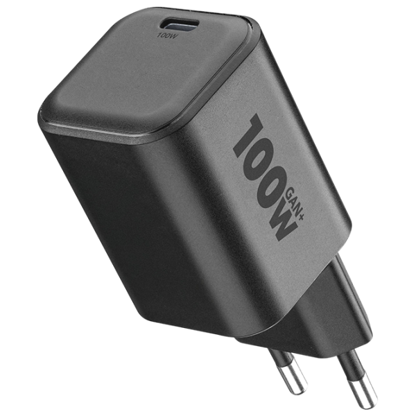 Încărcător de rețea Cellularline PD USB-C GaN+ (100 W) Black  / Black photo 1