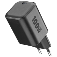 Încărcător de rețea Cellularline PD USB-C GaN+ (100 W) Black  / Black