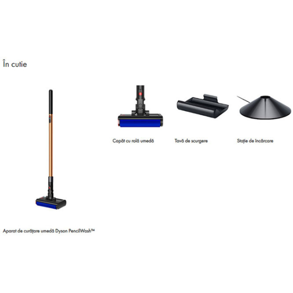 Вертикальный пылесос Dyson WR04 Медный  | Влажная | Контейнер | 0.37 л photo 2