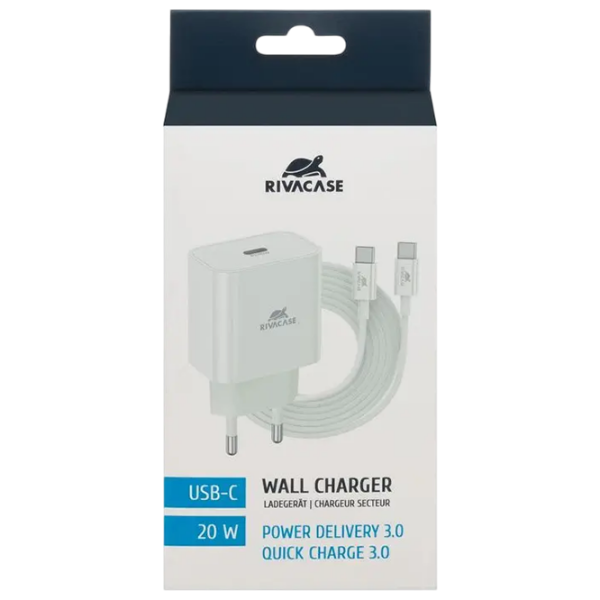Încărcător de rețea RivaCase PS4101 WD4 (20 W) White 3 A / White photo 2