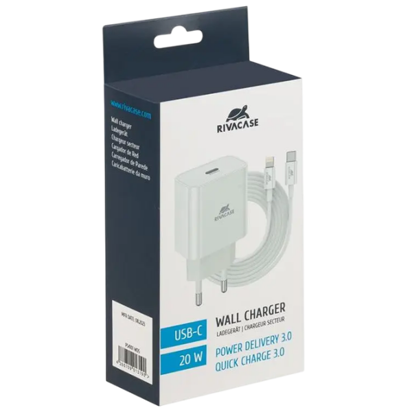 Încărcător de rețea RivaCase PS4101 WD4 (20 W) White 3 A / White photo 2