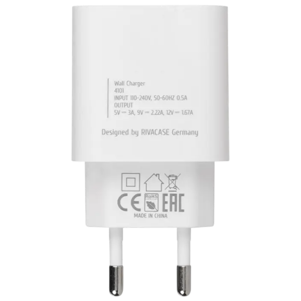 Încărcător de rețea RivaCase PS4101 WD4 (20 W) White 3 A / White photo 7