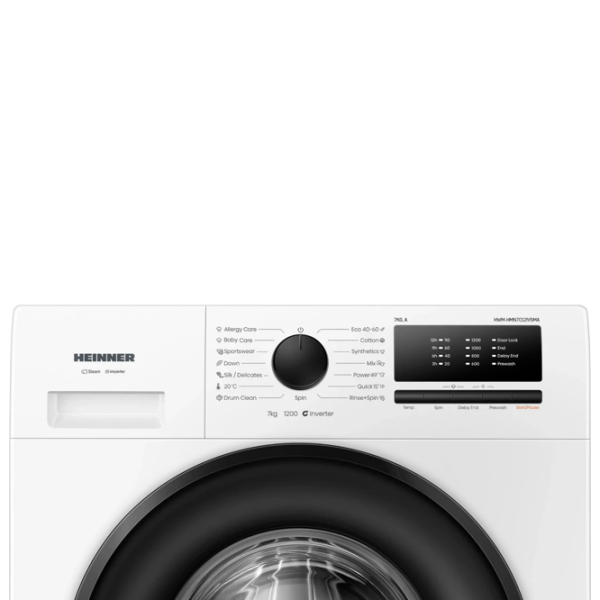 Стиральная машина Heinner HWM-HMN7012IVSMA Белый 7 кг, 1200 об/мин, A photo 3