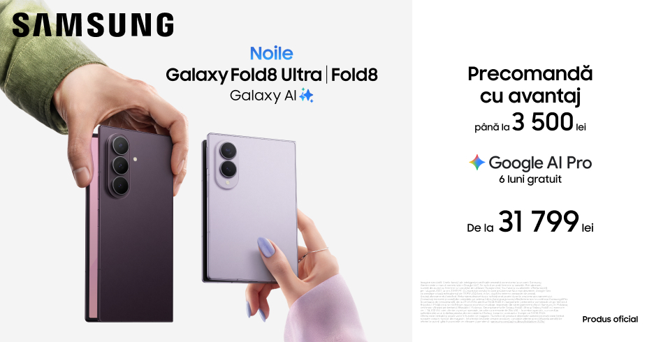Galaxy Fold8 și Fold8 Ultra precomanda cu avantaj