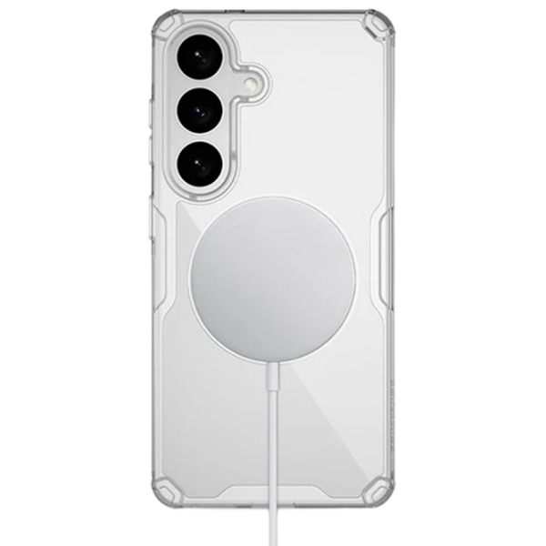 Чехол для смартфона Samsung Galaxy S26+ (Nature Pro) White Прозрачный Nillkin, ТПУ, MagSafe Back