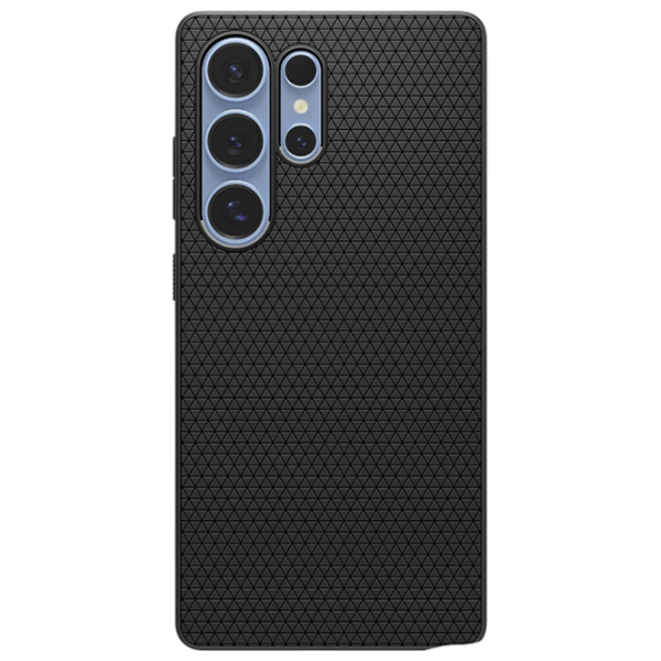 Husă pentru smartphone Samsung Galaxy S25 Ultra (Liquid Air) Ornament Matte black Spigen, TPU, Back