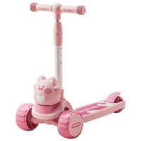 Trotinetă pentru copii cu trei roți RTM 89129 Pink  , 50 kg, Din PU