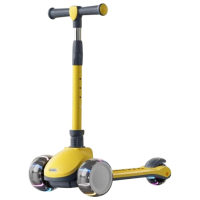 Trotinetă pentru copii cu trei roți RTM 88313 Yellow  , 50 kg, Din PU