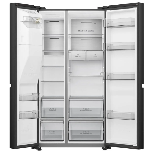 Frigider Hisense RS818N4TFE Black 417l / No Frost, 200l / No Frost, E photo 8