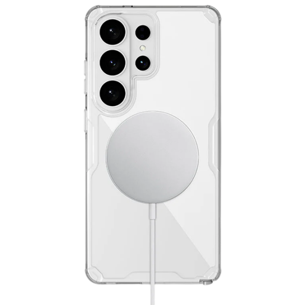 Husă pentru smartphone Samsung Galaxy S26 Ultra (Nature Pro) White Transparent Nillkin, PC, MagSafe Back