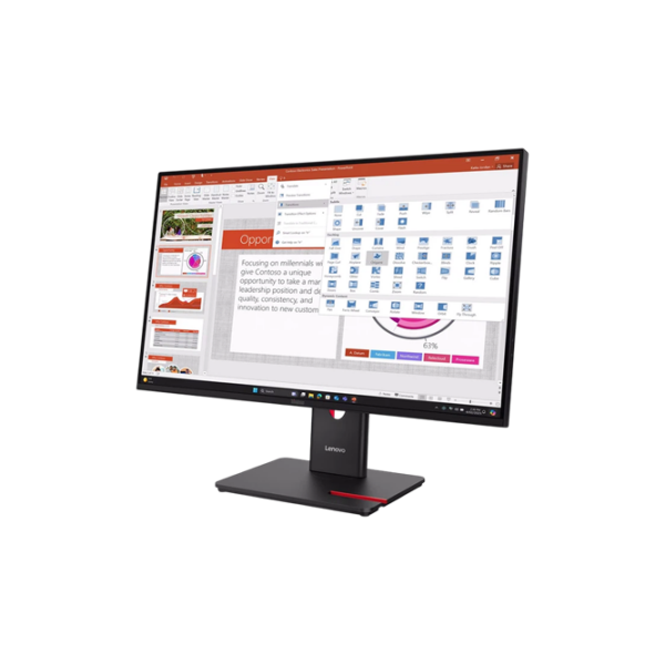 Monitor Lenovo ThinkVision T27-40 Black 27" Full HD IPS WLED photo 3