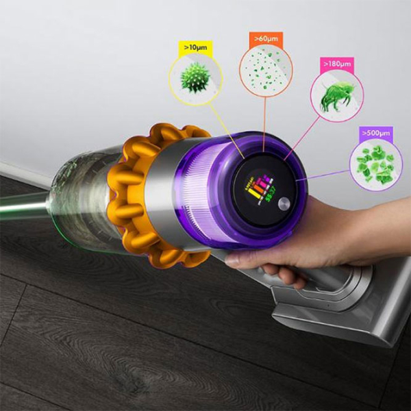 Aspirator vertical Dyson V15 Detect Fluffy Silver 660 W | Uscată | Container | 0.77 l photo 14