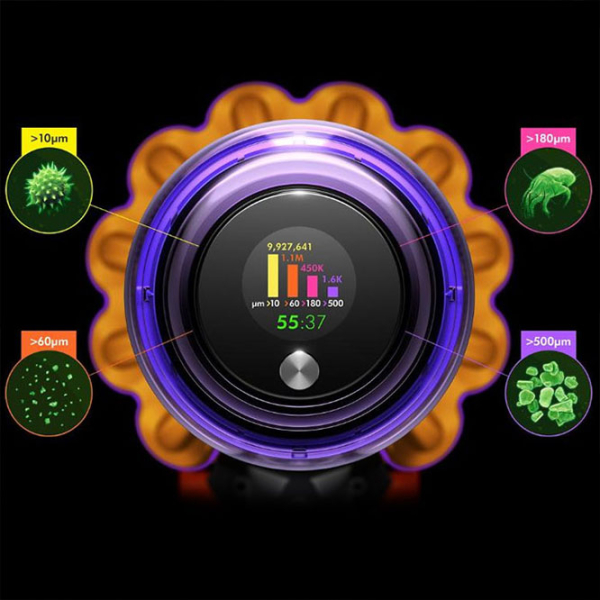 Aspirator vertical Dyson V15 Detect Fluffy Silver 660 W | Uscată | Container | 0.77 l photo 16