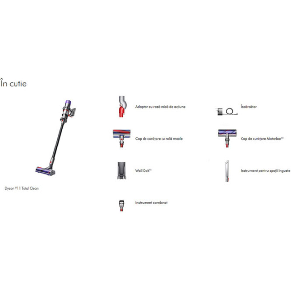 Aspirator vertical Dyson V11 Total Clean Gray 610 W | Uscată | Container | 0.77 l photo 2