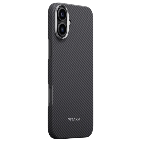 Husă pentru smartphone Apple iPhone 16 Plus (Ultra Slim) Black-Gray Pitaka, PC, MagSafe Back