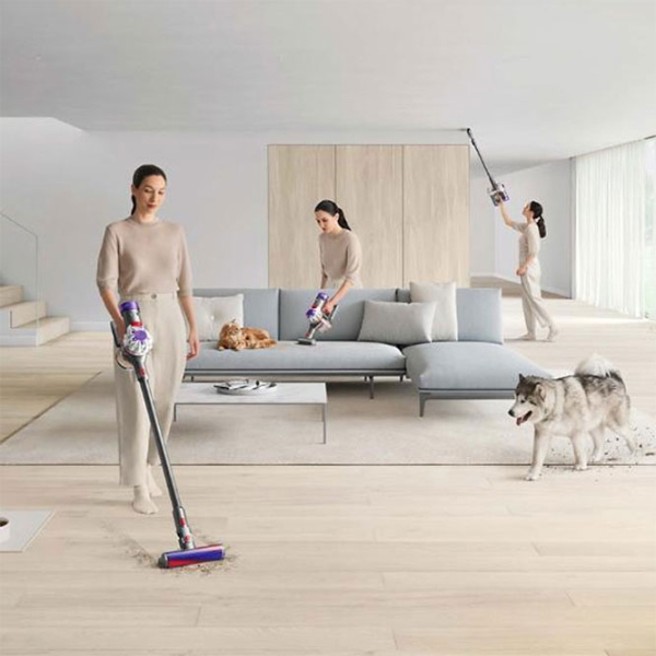 Aspirator vertical Dyson V8 Advanced Silver 425 W | Uscată | Container | 0.54 l photo 9