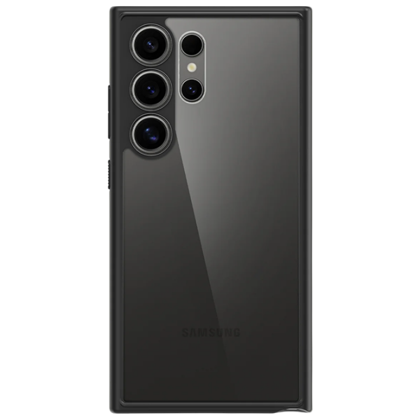 Husă pentru smartphone Samsung Galaxy S24 Ultra (Ultra Hybrid) Black Transparent Spigen, TPU, Back