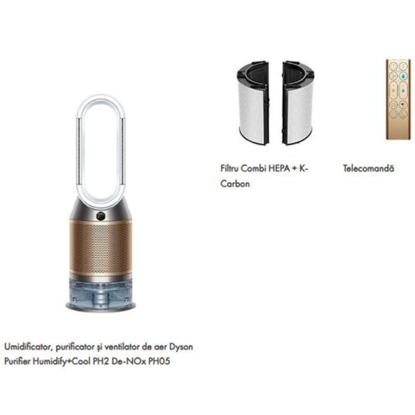 Umidificator-purificator de aer Dyson PH05 Gold  photo 2