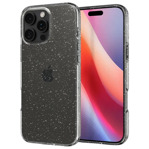 Husă pentru smartphone Apple iPhone 16 Pro (Liquid Crystal) White Transparent Spigen, TPU, Back