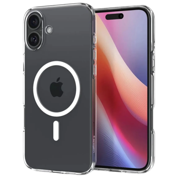 Чехол для смартфона Apple iPhone 16 Plus (Liquid Crystal) White Прозрачный Spigen, ТПУ, MagSafe Back
