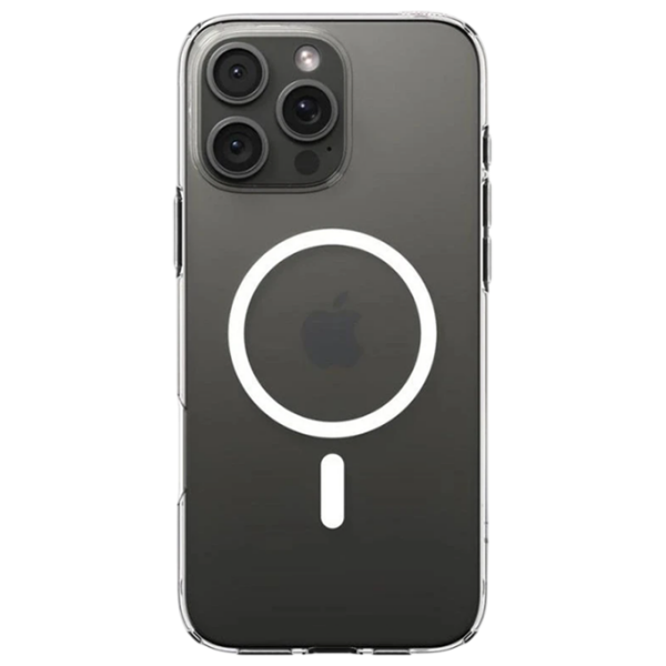 Чехол для смартфона Apple iPhone 16 Pro Max (Liquid Crystal) White Прозрачный Spigen, ТПУ, MagSafe Back