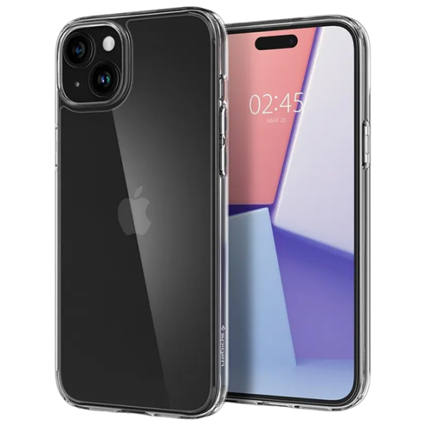 Чехол для смартфона Apple iPhone 15 (Air Skin) Прозрачный Белый Spigen, ПП, Back