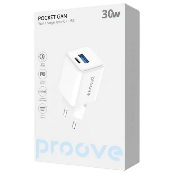 Încărcător de rețea Proove Pocket Gan (30 W) White 3 A / White photo 4