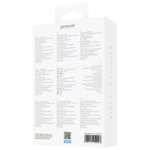 Încărcător de rețea Proove Pocket Gan (45 W) White 3 A / White photo 6