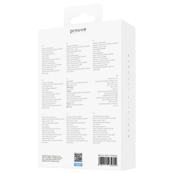 Încărcător de rețea Proove Slender (30 W) White 3 A / White photo 2