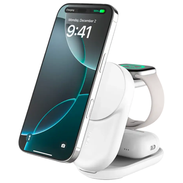 Încărcător wireless Belkin Qi2 (25 W) White  / White photo 1