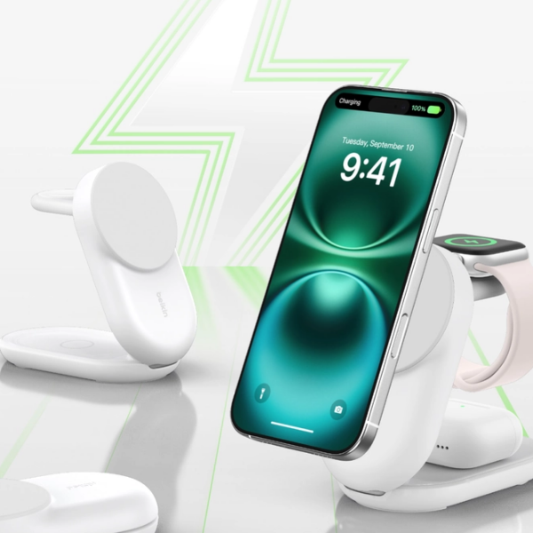 Încărcător wireless Belkin Qi2 (25 W) White  / White photo 5