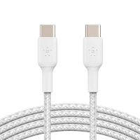 Cablu pentru telefon Belkin Braid USB Type-C / USB Type-C White 